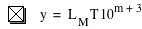y=L_M*T*10^(m+3)