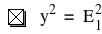 y^2=E_1^2