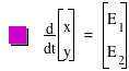 function(optotal(t),vector(x,y))=vector(E_1,E_2)
