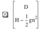 vector(D,H-(1/2*g*n^2))