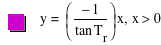 y=[-1/tan(T_r)]*x,x>0