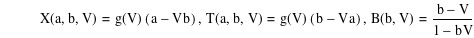 function(X,a,b,V)=function(g,V)*[a-(V*b)],function(T,a,b,V)=function(g,V)*[b-(V*a)],function(B,b,V)=(b-V)/(1-(b*V))