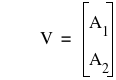 V=vector(A_1,A_2)