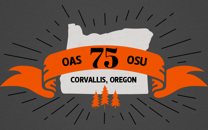 OAS 75 OSU banner graphic above Oregon