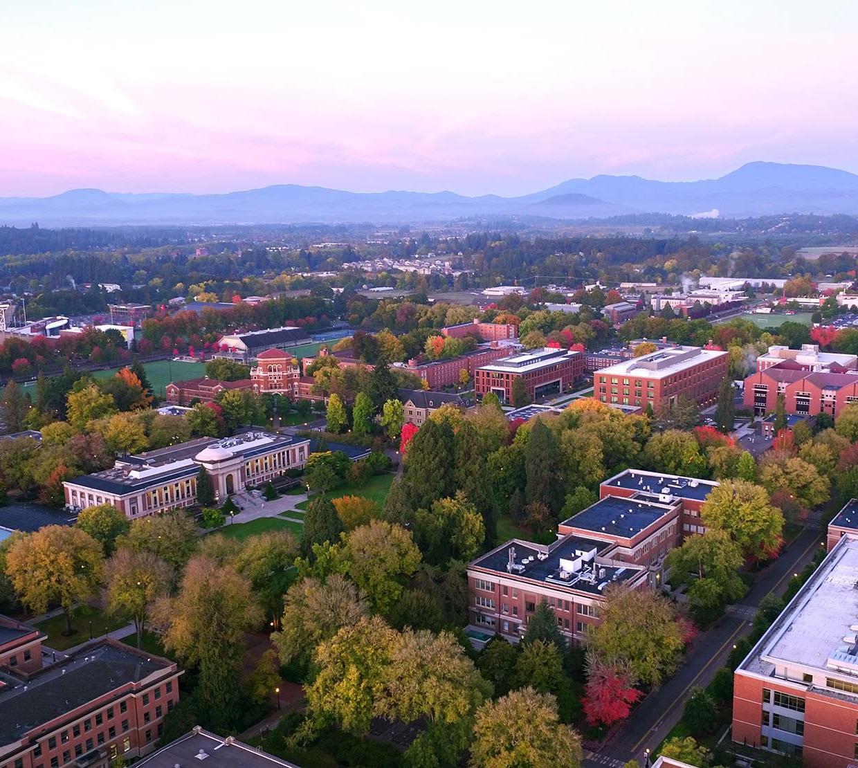 arial view of OSU campus