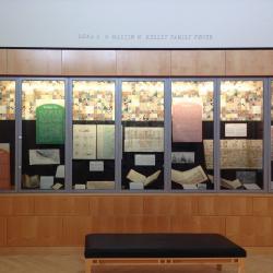 Data Visualization Exhibit in hallway