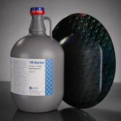 A jug of Inpria's inorganic photoresist material.