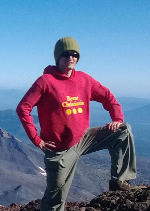 Filix P. Maisch on the South Sister Mountain
