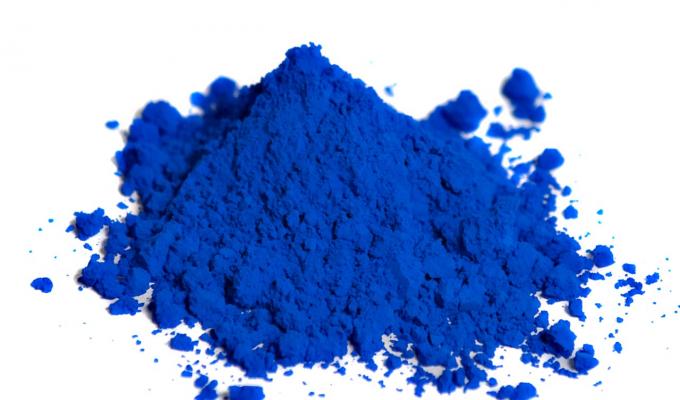 pile of blue pigment