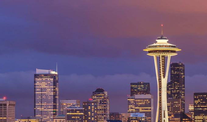 Seattle, Washington Space Needle and skyline