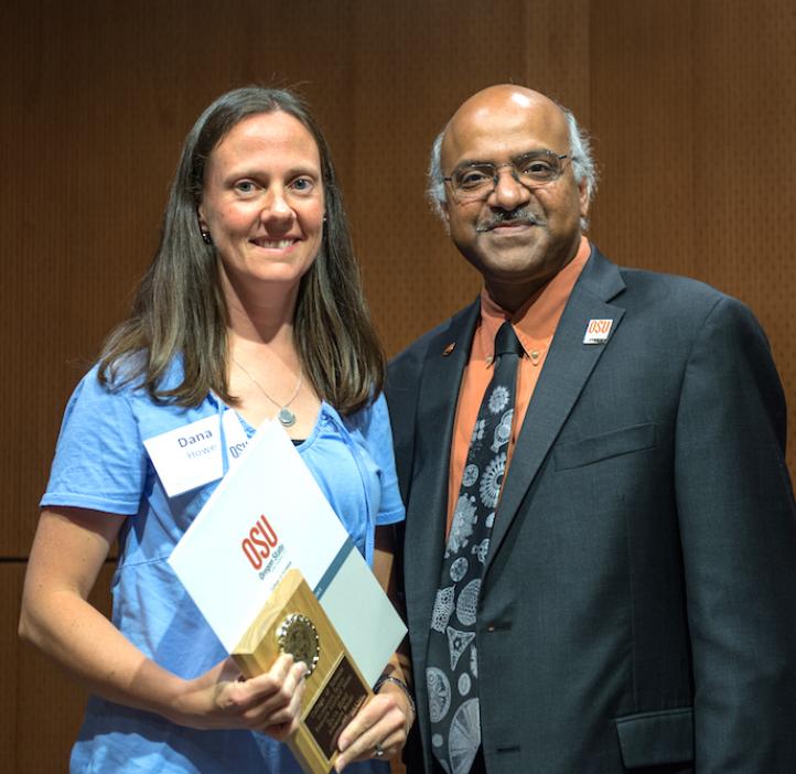 Dana Howe is the 2015 Outstanding Faculty Research Assistant winner