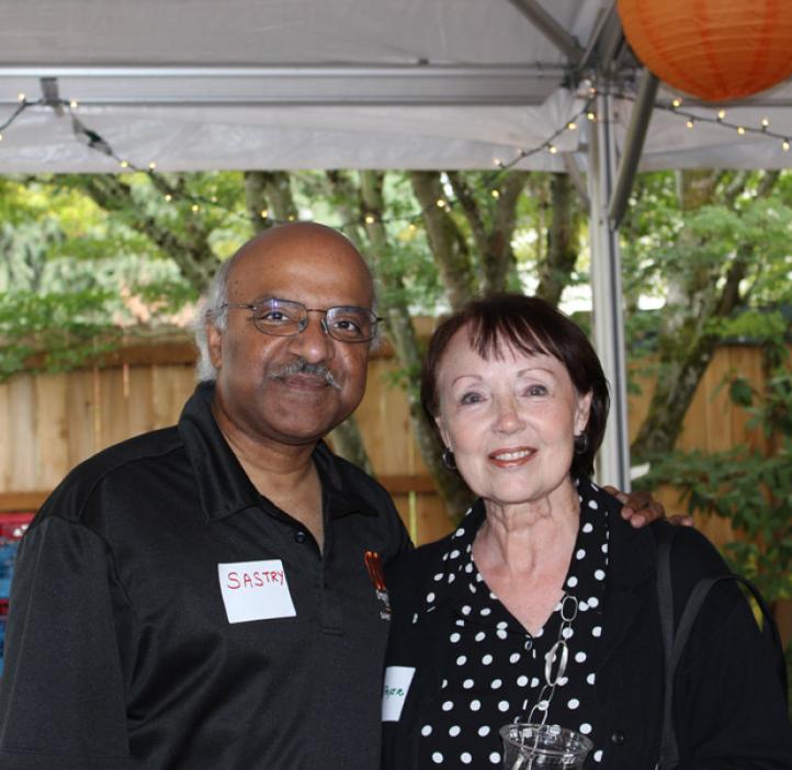 Dean Pantula with Mary Fryer, wife of the late John L. Fryer