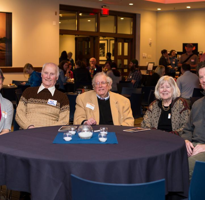 Fred Horne with wife Clara, Fred Horne Award winner Bill Bogley, Instructor Kari Van Zee and former Head Advisor Olaf Boedtker at the 2017 College of Science Awards